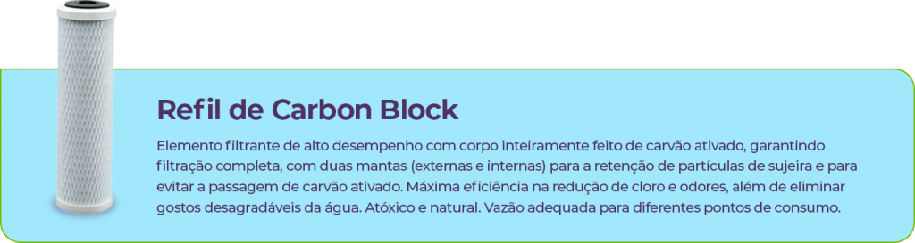 Refil de Carbon Block